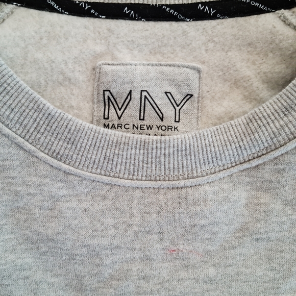 MNY Performance Sweat Shirt size S, grey with sequins that flip, NY/LA, NWoT - Picture 4 of 5